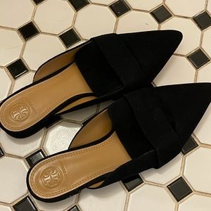 Tory Burch Suede Rosalind Mules